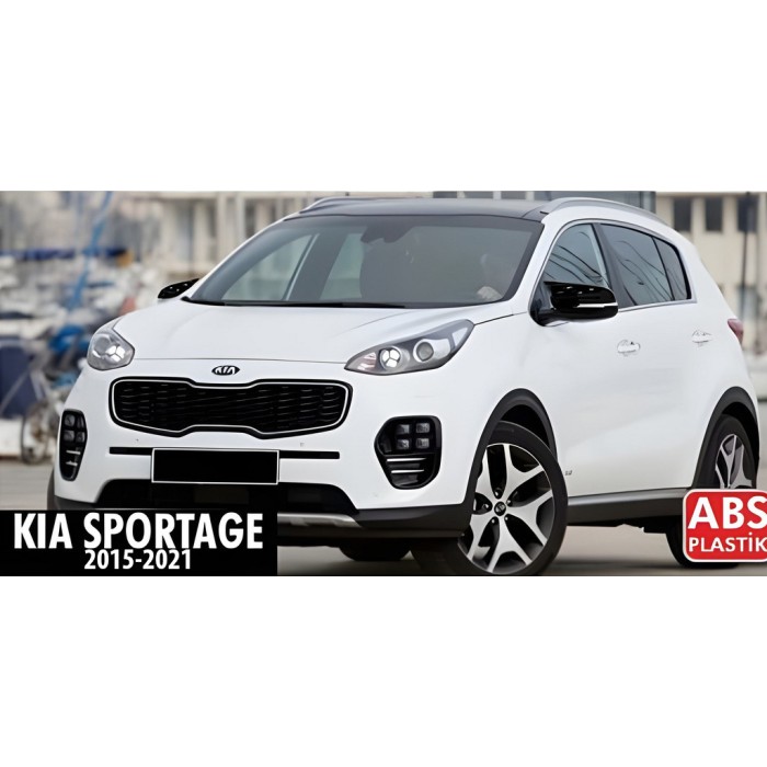 Накладки на дзеркала BMW-Style (З поворотом, 2 шт) для Kia Sportage 2015-2021 рр