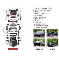 Комплект рестайлінгу в W213 2022 (Type-B) для Mercedes E-сlass W212 2009-2016рр