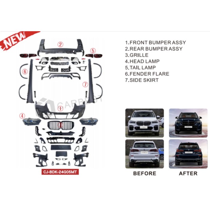 Комплект рестайлинга в X5 LCI M-Tech для BMW X5 G05 2019- гг