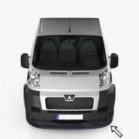 Передняя Lip накладка ESA (2006-2013, черная) для Peugeot Boxer