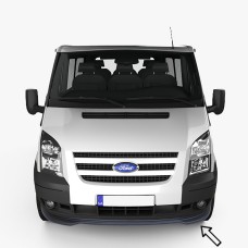 Передня Lip накладка ESA (2006-2014, чорна) для Ford Transit рр