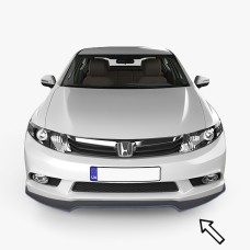 Передня Lip накладка ESA (чорна) для Honda Civic Sedan X 2016-2021 рр