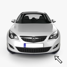 Передня Lip накладка ESA (чорна) для Opel Astra J 2009-2015 рр