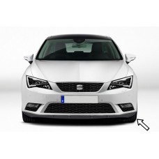 Передня Lip накладка ESA (чорна) для Seat Leon 2013-2020 рр