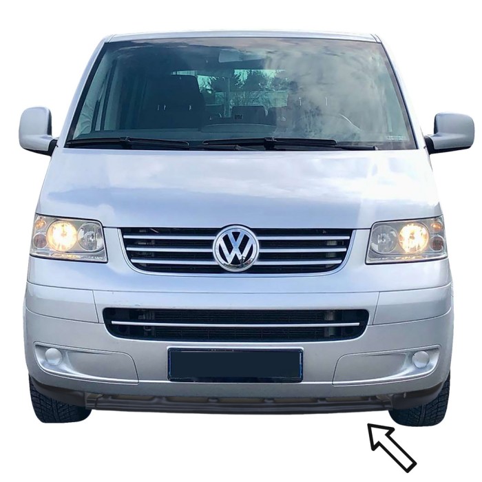 Передня Lip накладка ESA (чорна) для Volkswagen T5 Transporter 2003-2010 рр