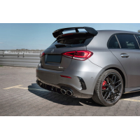 Задний диффузор с насадками (Дизайн A45 HB) для Mercedes A-сlass W177 2018- гг