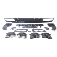 Задний диффузор с насадками (для C43/63) для Mercedes C-сlass W205 2014-2021 гг