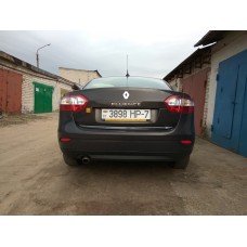 Кромка багажника (нерж.) для Renault Fluence 2009-2016 рр