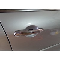 Накладки на ручки (4 шт., нерж.) OmsaLine - Італійська нержавійка для Renault Laguna 2007-2015 рр