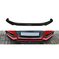 Передня Lip накладка DPT V-1 (2016-2019, чорний глянець) для Ауди A4 B9 рр