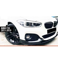 Передня Lip накладка DPT V-2 (Для M Performance, чорний глянець, 4 шт) для BMW 1 серія F20/21 2011-2019 рр