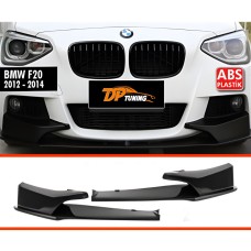 Передня Lip накладка DPT V-1 (Для M Performance, чорний глянець, 2 шт) для BMW 1 серія F20/21 2011-2019 рр