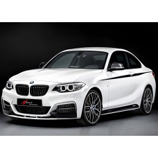 Передня Lip накладка DPT V-2 (Для M Performance , чорний глянець) для BMW 2 серія F22/23