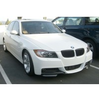 Передня Flap накладка DPT (Для E-90 M Sport, чорний глянець, 2 шт) для BMW 3 серія E-90/91/92/93 2005-2011 рр