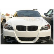 Передня Flap накладка DPT (Для E-90 M Sport, чорний глянець, 2 шт) для BMW 3 серія E-90/91/92/93 2005-2011 рр