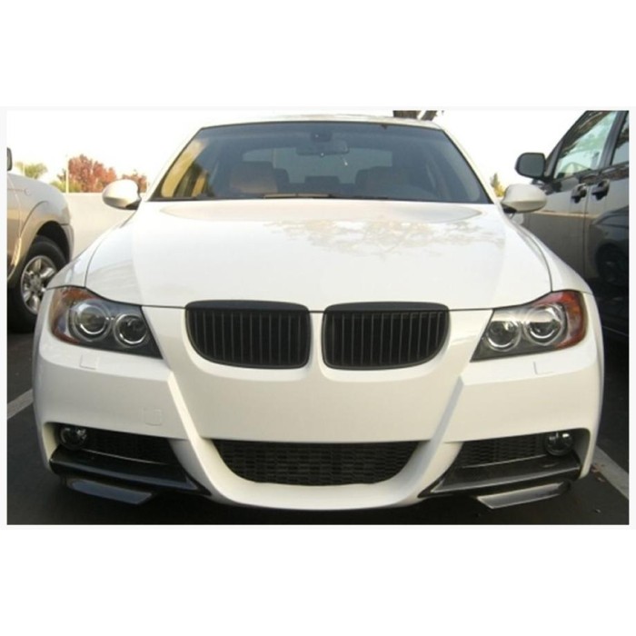 Передня Flap накладка DPT (Для E-90 M Sport, чорний глянець, 2 шт) для BMW 3 серія E-90/91/92/93 2005-2011 рр