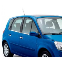 Наружняя окантовка стекол (4 шт, нерж) для Renault Scenic 1998-2003 гг