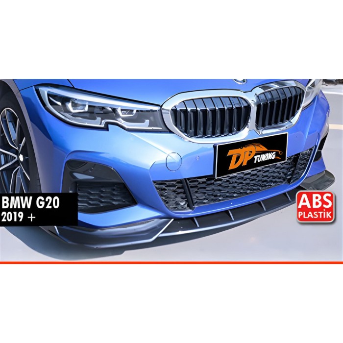 Передня Lip накладка DPT V-1 (Для M Technic, чорний глянець) для BMW 3 серія G20/21 2018- рр