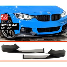 Передня Lip накладка DPT (чорний глянець) для BMW 4 серія F-32 2012-2020 рр