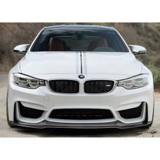 Передня Lip накладка DPT (Для Vorstainer M4, чорний глянець) для BMW 4 серія F-32 2012-2020 рр