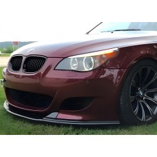 Передня Lip накладка DPT (Без плавників, Для M5 Hamann, чорний глянець) для BMW 5 серія E-60/61 2003-2010 рр