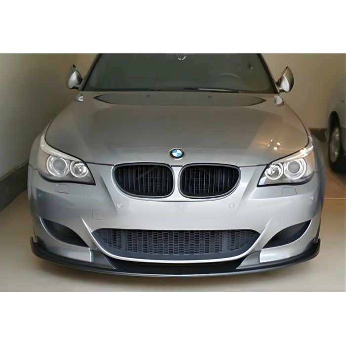 Передняя Lip накладка DPT (с плавниками, для M5 Hamann, черный глянец) для BMW 5 серия E-60/61 2003-2010 гг