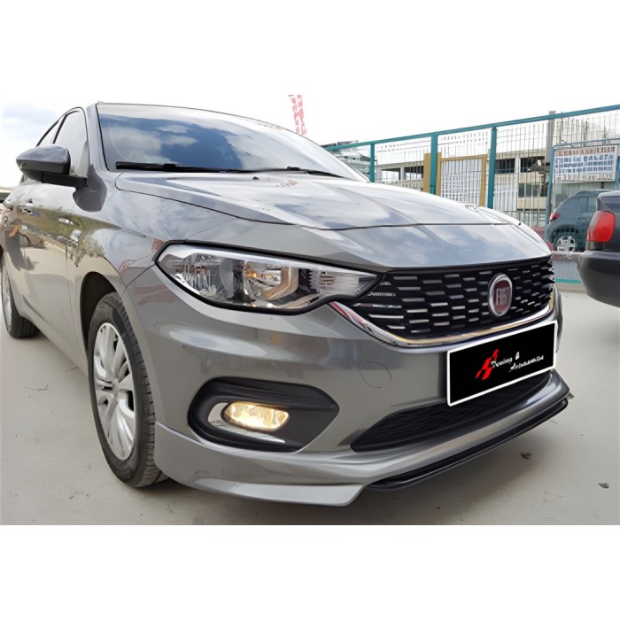 Передня Lip накладка DPT (чорний глянець) для Fiat Tipo 2016- рр