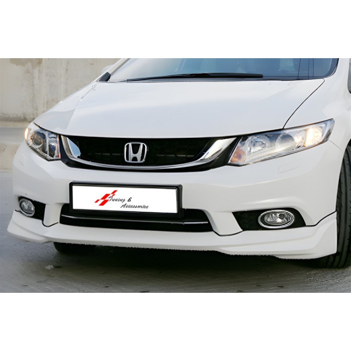 Передня Lip накладка DPT (чорний глянець) для Honda Civic Sedan IX 2011-2016 рр