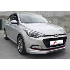 Передня Lip накладка DPT (чорний глянець) для Hyundai I-20 2014-2020 рр