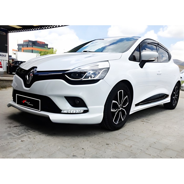 Передня Lip накладка DPT (HB, чорний глянець) для Renault Clio IV 2012-2019 рр