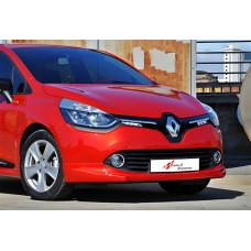 Передня Lip накладка DPT (SW, чорний глянець) для Renault Clio IV 2012-2019 рр