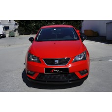 Передня Lip накладка DPT V-1 (чорний глянець) для Seat Ibiza 2010-2017 рр