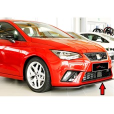 Передня Lip накладка DPT V-4 (чорний глянець) для Seat Ibiza 2010-2017 рр