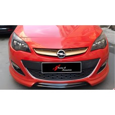 Передняя Lip накладка DPT V-1 (черный глянец) для Opel Astra J 2009-2015 гг