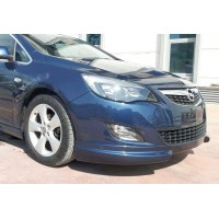 Передня Lip накладка DPT V-2 (чорний глянець) для Opel Astra J 2009-2015 рр