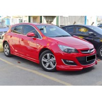 Передняя Lip накладка DPT V-3 (черный глянец) для Opel Astra J 2009-2015 гг