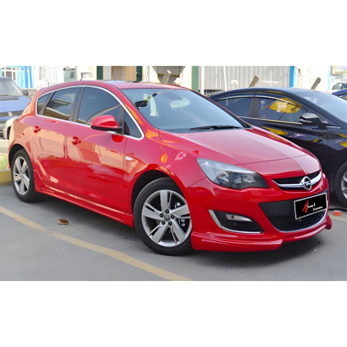 Передня Lip накладка DPT V-3 (чорний глянець) для Opel Astra J 2009-2015 рр