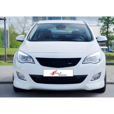 Передня Lip накладка DPT V-4 (чорний глянець) для Opel Astra J 2009-2015 рр