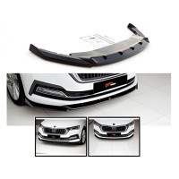 Передняя Lip накладка DPT (черный глянец) для Skoda Octavia IV A8 2020- рр