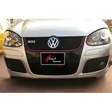 Передняя Lip накладка DPT V-1 (для GTI, черный глянец) для Volkswagen Golf 5