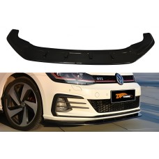 Передняя Lip накладка DPT V-1 (для GTI, 2017-2019, черный глянец) для Volkswagen Golf 7/E-Golf