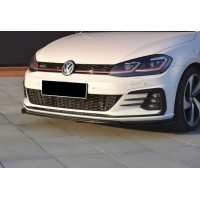Передняя Lip накладка DPT V-2 (для GTI, 2017-2019, черный глянец) для Volkswagen Golf 7/E-Golf