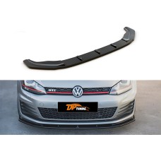 Передняя Lip накладка DPT V-1 (для GTI, 2012-2017, черный глянец) для Volkswagen Golf 7/E-Golf