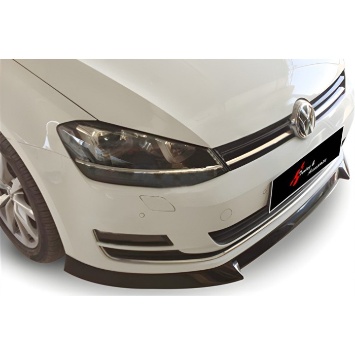 Передня Lip накладка DPT V-4 (2012-2017, чорний глянець) для Volkswagen Golf 7/E-Golf