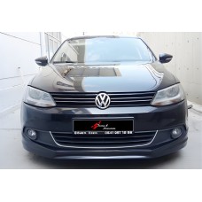 Передня Lip накладка DPT (2011-2014, чорний глянець) для Volkswagen Jetta рр