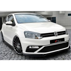 Передня Lip накладка DPT (для GTI, 2014-2017, чорний глянець) для Volkswagen Polo рр