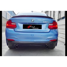 Задний диффузор DPT (черный глянец) для BMW 2 серия F22/23