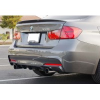 Задній дифузор DPT V-4 (для M-Performance, чорний глянець) для BMW 3 серія F-30/31/34 2012-2019 рр