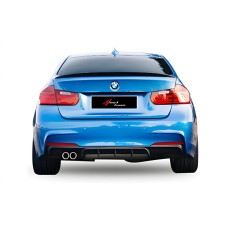 Задній дифузор DPT V-5 (для M-Performance, чорний глянець) для BMW 3 серія F-30/31/34 2012-2019 рр