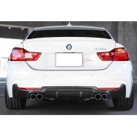 Задний диффузор DPT V-2 (для M-Performans, черный глянец) для BMW 4 серия F-32 2012-2020 гг